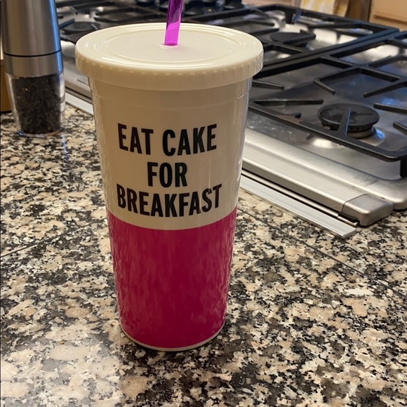 Kate spade eat cake for breakfast tumbler